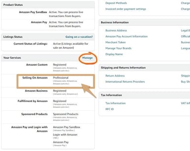Amazon Professional Account