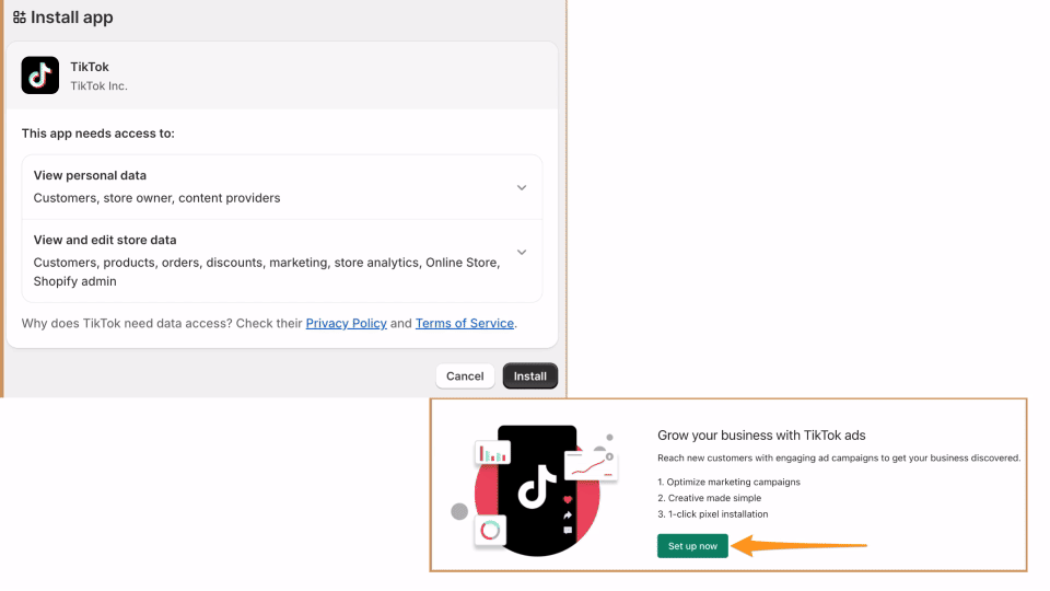 Create a campaign from Shopify to Tiktok-VEED