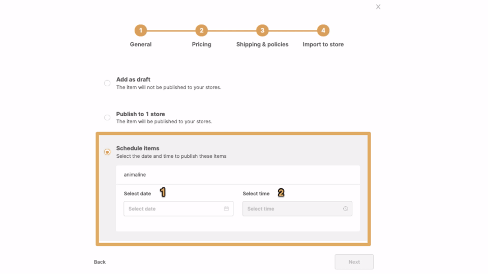 SCHEDULE UPLOAD-VEED