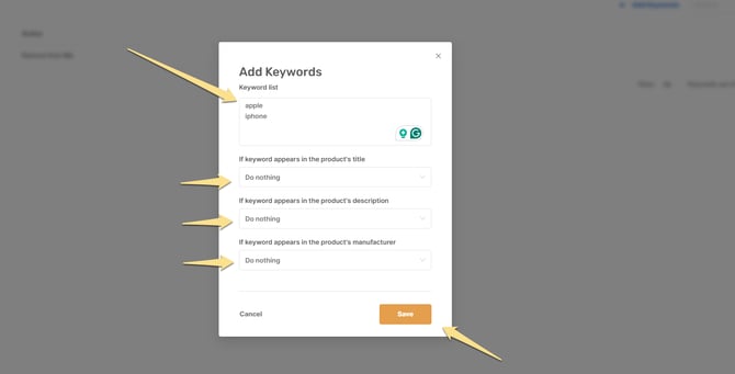 add keywords 2