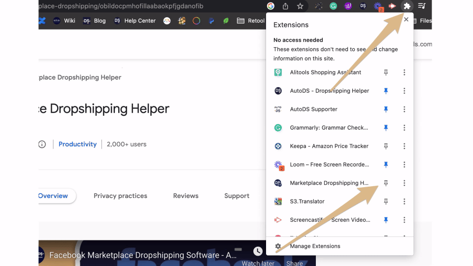 fb extension-VEED