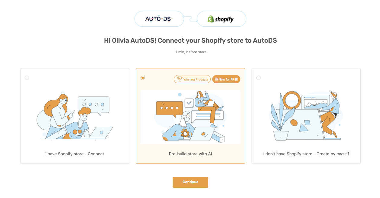 Easily build a Shopify store with AI