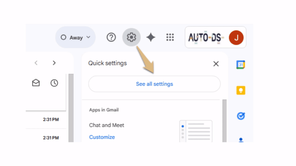 unique AutoDS tracking email-VEED
