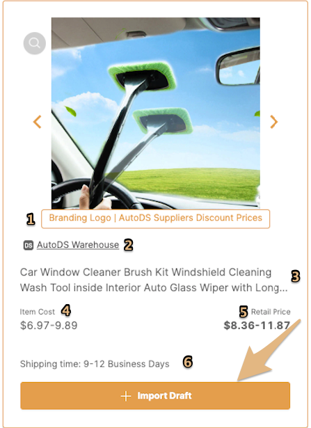 Car Window Cleaner Brush Kit Windshield Cleaning Wash Tool Inside