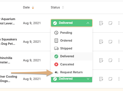 How Do Returns Requests work on the Fulfilled by AutoDS Service?